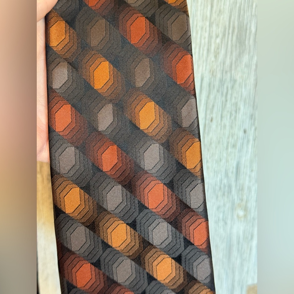 Zylos George Machado Patterned Tie Made in the USA and 100% Silk